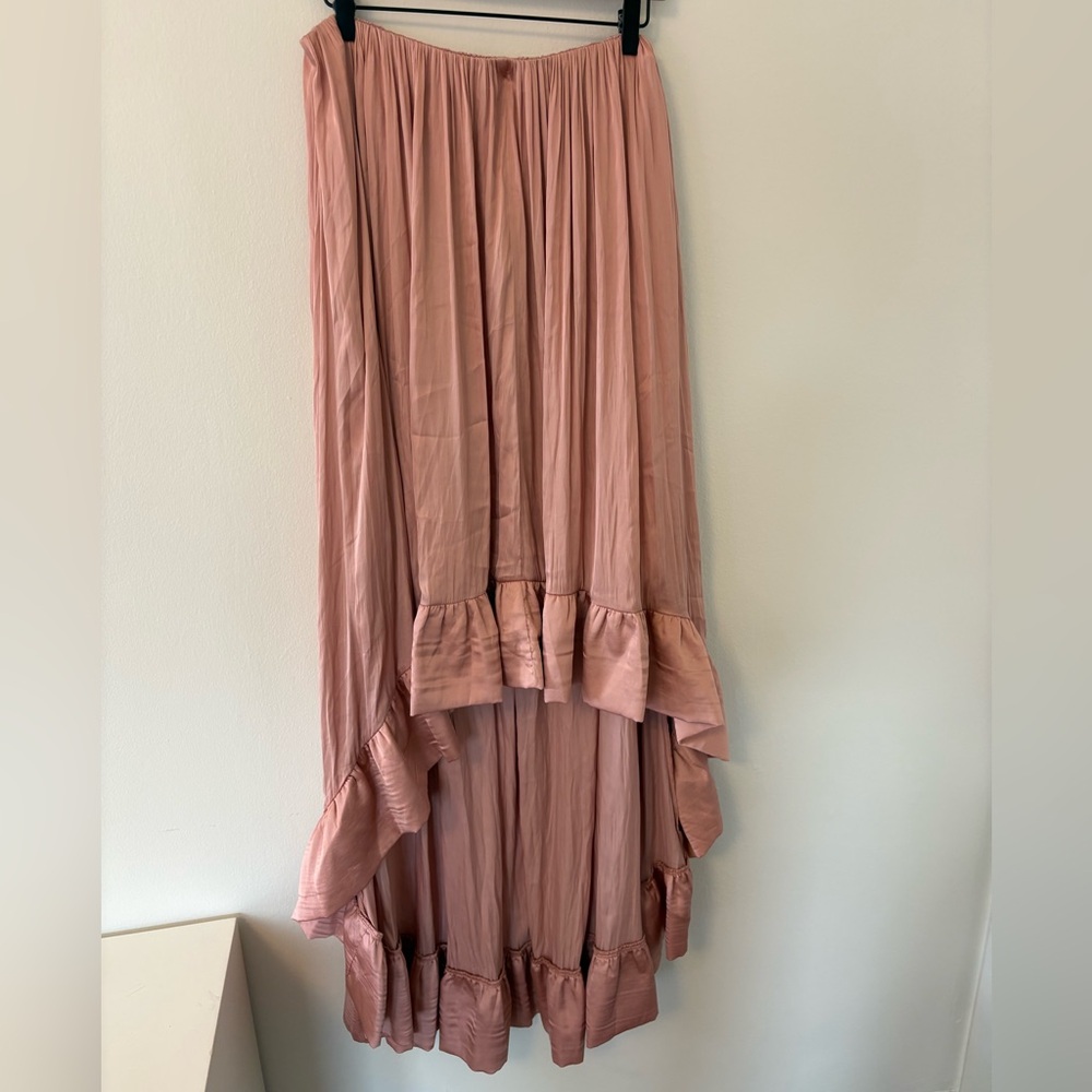 Strut & Bolt High Low Dusty Pink strapless dress size Large